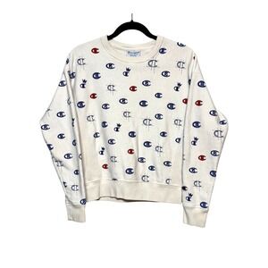 Champion Y2K‎ Vanilla Girl Sweatshirt Womens Size M Retro Sportswear Normcore